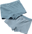 2er Pack Unterhosen, Gr. 134/140, aus Bio-Baumwolle, blau ALANA