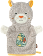 Waschhandschuh Panther, braun fehn