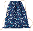 Turnbeutel mit Wal-Muster, blau, 40 x 32 cm ALANA