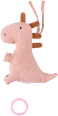 Spieluhr Dino, rosa fehn