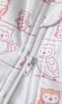 Kinder Web Schlafsack 3 TOG, 130 cm, in Bio-Baumwolle und recyceltem Polyester, weiß, rosa PUSBLU