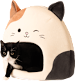 Natkriveni krevet za životinje mačka – Cam SQUISHMALLOWS