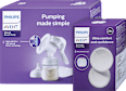 Set ročna prsna črpalka + 24 prsnih blazinic PHILIPS AVENT