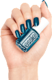 Nagellack Never Too Bold 977 Silberblau-Metallic essie
