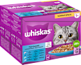 Nassfutter Katze Fischauswahl in Gelee, Multipack (24x85 g) Whiskas