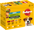Nassfutter Hund gemischte Selektion in Sauce, Multipack (12x100 g) Pedigree