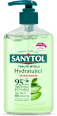 Antibakteriálne hydratujúce tekuté mydlo Aloe vera & Zelený čaj SANYTOL