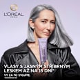 barva na vlasy Cool Silver, perleťová bílá L'ORÉAL PARiS