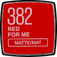 Ajakrúzs, Color Sensational Made For All - Nr. 382 Red For Me Matte MAYBELLINE NEW YORK