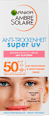 Sonnencreme Gesicht, Anti-Trockenheit super UV, LSF 50+ Garnier Ambre Solaire
