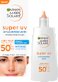 Слънцезащитен флуид за лице Super UV с хиалуронова киселина, SPF 50+ GARNIER AMBRE SOLAIRE