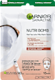Maschera in tessuto SKINACTIVE NUTRI BOMB nutriente illuminante con acido ialuronico e latte di cocco GARNIER SKIN ACTIVE