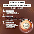 Haarkur Macadamia Hair Food 3in1 Maske GARNIER FRUCTIS