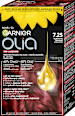 barva na vlasy 7.25 rubínová červená GARNIER olia