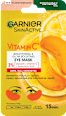 Patch occhi in tessuto SKINACTIVE illuminanti Vitamina C GARNIER SKIN ACTIVE