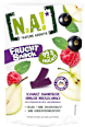Fruchtsnack, Schwarze Johannisbeere Himbeere Minzgeschmack, Softe Stückchen auf Apfel- & Birnenbasis  N.A!