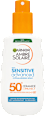 SENSITIVE advanced mleko u spreju za zaštitu od sunca, SPF 50+ GARNIER AMBRE SOLAIRE
