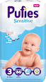 Sensitive pelene za bebe - veličina 3, (6-10 kg) Pufies