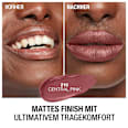 Lippenstift Liquid Lasting Perfection Mega Matte 210 Central Pink MANHATTAN Cosmetics