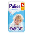 Sensitive pelene za bebe - veličina 3, (6-10 kg) Pufies
