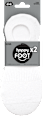 Къси бамбукови чорапи тип терлик, размер 43-46, бели и черни happy FOOTtopia