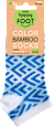 Къси бамбукови чорапи, сини елементи, размер 35-38 happy FOOTtopia