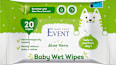 Мокри бебешки кърпи с алое вера EVENT BABY CARE