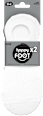 Къси бамбукови чорапи тип терлик, размер 39-42, бели и черни happy FOOTtopia
