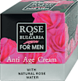 Мъжки крем за лице Anti Age с розова вода ROSE of BULGARIA