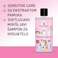 CANDY GIRL dečiji šampon za kosu i telo - sa sitnim šljokicama AFRODITA