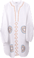 Tunika – bijela s detaljima, L/XL HOOT