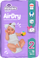 double care AirDry pelene, velična 2 (3-6 kg) Violeta