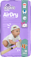 double care AirDry pelene 4+ maxi plus (9 – 15 kg) + vlažne maramice 40 kom. Violeta
