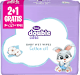 double care vlažne maramice - cotton oil, 3x64 Violeta