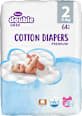 double care Cotton Premium pelene za bebe vel. 2 (3 - 6 kg) Violeta
