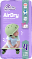 double care AirDry pelene 4 maxi (8 – 14 kg) + vlažne maramice 40 kom. Violeta