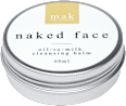 naked face oil-to-milk cleansing balm mak skincare