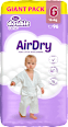 double care pelene AirDry GIANT PACK veličina 6 (16+ kg) Violeta