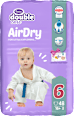 double care AirDry pelene junior plus (16+ kg) + KIDS vlažni toaletni papair 40 kom. Violeta