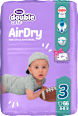 double care AirDry pelene, veličina 3 (4-9 kg) Violeta