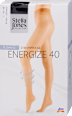 Дамски чорапогащник Energize, черен, 40 DEN, размер 46-48 Stella Jones