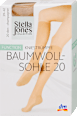 Function dokoljenke Baumwollsohle, 20 DEN, veličina 39 – 42 – Champagner, 1 par  Stella Jones