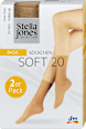 Soft Basic Söckchen One Size Make-up 20 DEN (2 Paar) Stella Jones