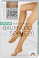 Kniestrümpfe Baumwollsohle champagner 20 DEN, Gr. 35-38 (1 Paar) Stella Jones