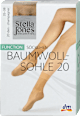 Function sokne Baumwollsohle, 20 DEN, veličina 35 – 38 – Champagner, 1 par  Stella Jones