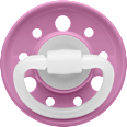 Schnuller Cherry Latex, lachs/pink, Gr.2, ab 6 Monate Nip
