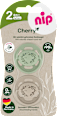Schnuller Cherry grün/braun, Gr. 2, ab 6 Monate Nip