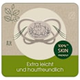 Schnuller green My Butterfly Silikon, grau/braun, Gr. 2, 5-18 Monate Nip