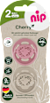 Schnuller Cherry rot/braun, Gr.2, ab 6 Monaten Nip