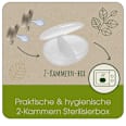 Schnuller green My Butterfly Silikon, grau/braun, Gr. 2, 5-18 Monate Nip